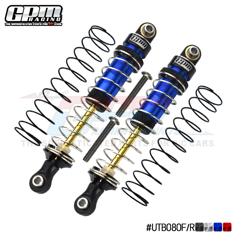 ALUMINUM 6061-T6 FRONT/REAR DAMPER 80MM UTB080F/R For AXIAL 1/18 UTB18 CAPRA 4WD UNLIMITED TRAIL BUGGY-AXI01002